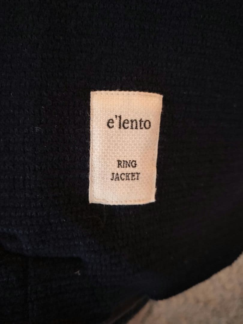 e'lento ネイビー RING JACKET ヴァルスター