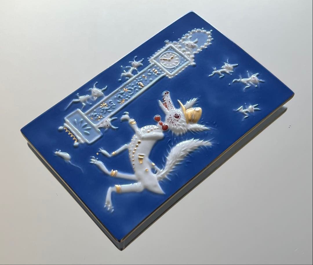 Meissen マイセン/※1級品 陶板 プラーク『七匹の子ヤギ』美品