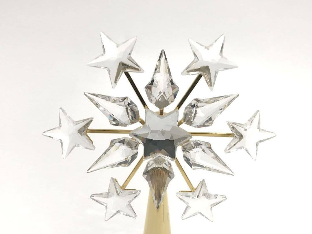 美品 ■ スワロフスキー ■ クリスタル ツリートッパー 星 クリスマス クリア