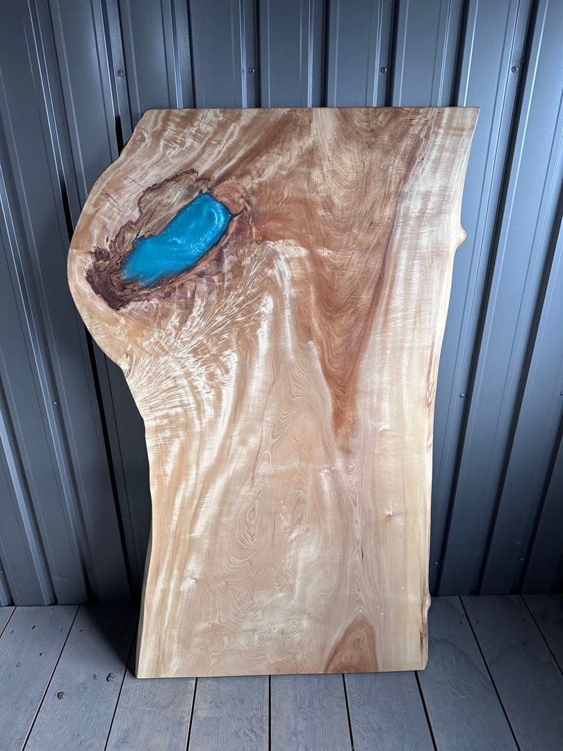 栃　トチ　一枚板　無垢材　ダイニング　テーブル　カウンター　ウォールナットポプラ