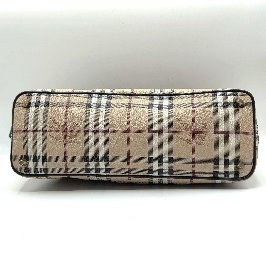 BURBERRY 近年モデル トートバッグ ノバチェック シャドーホース PVC