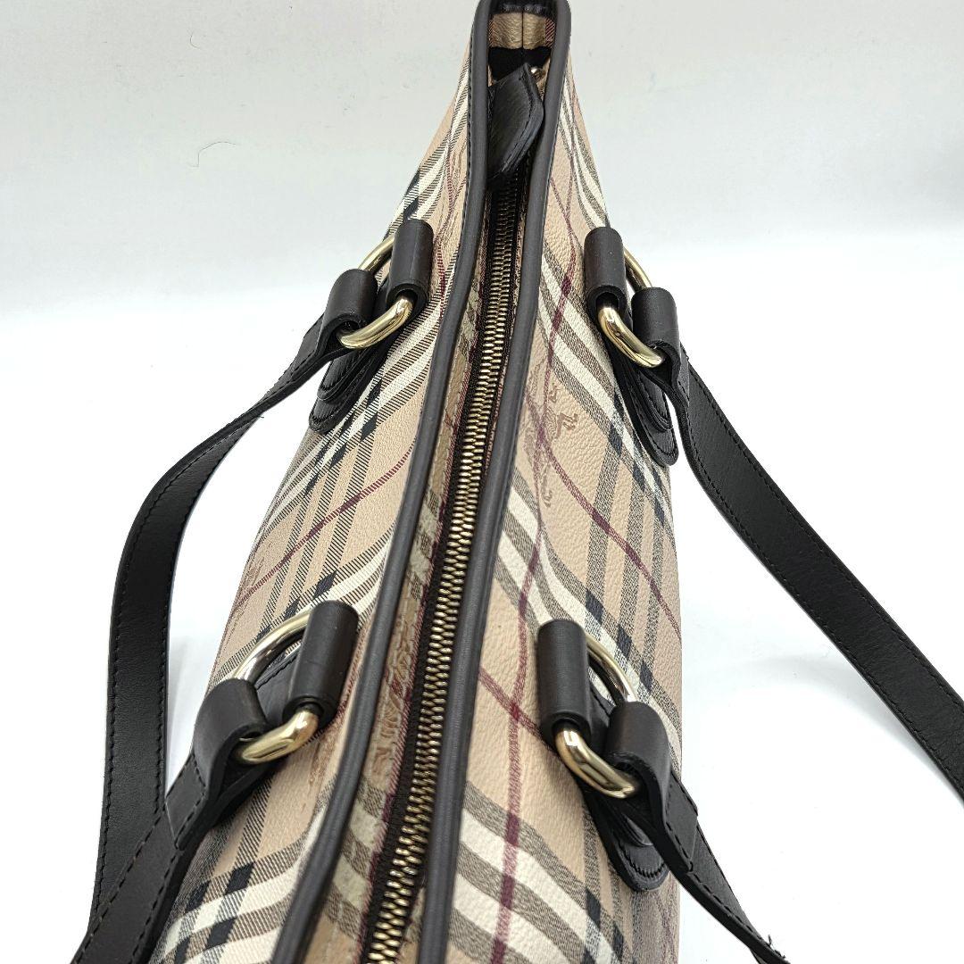 BURBERRY 近年モデル トートバッグ ノバチェック シャドーホース PVC
