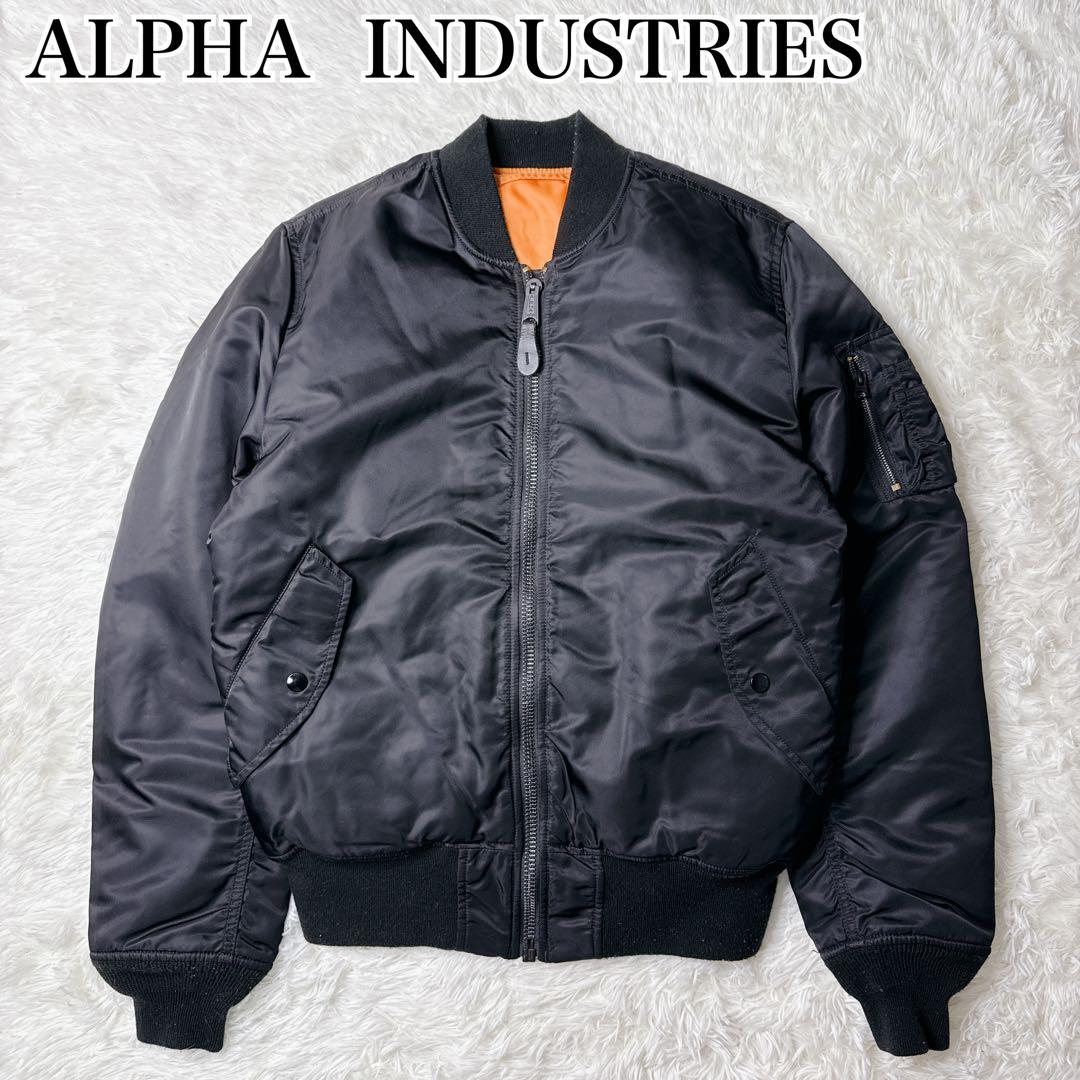 ✨美品✨ アルファ MA-1 フライトジャケット 黒 L y2k 短丈
