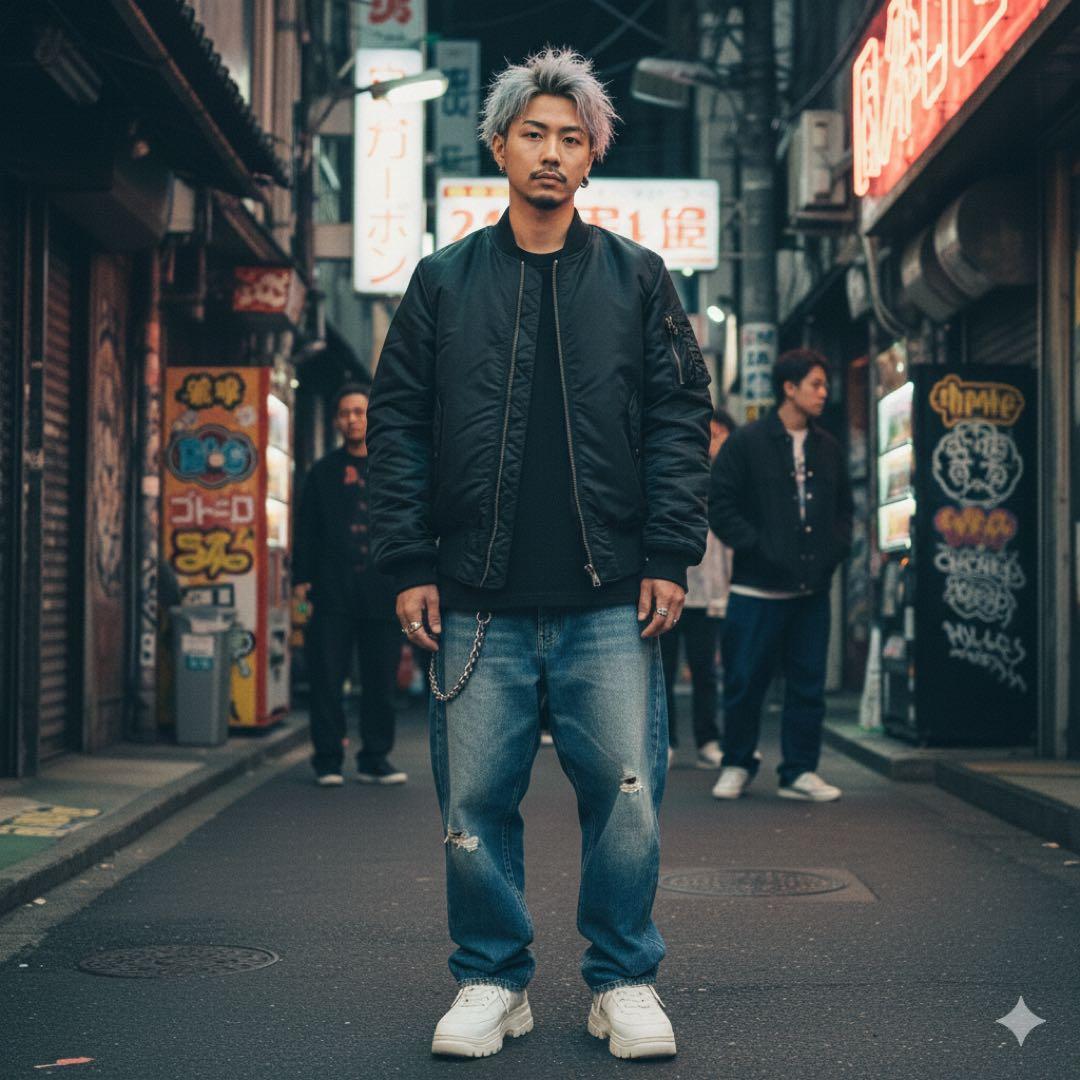 ✨美品✨ アルファ MA-1 フライトジャケット 黒 L y2k 短丈