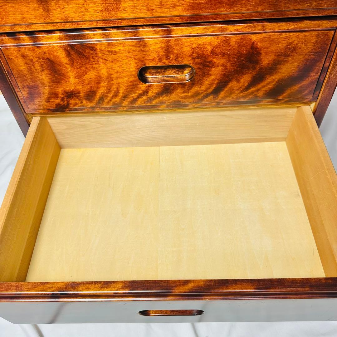 桜の家具 ユーカリ 5段チェスト レトロ ヴィンテージ