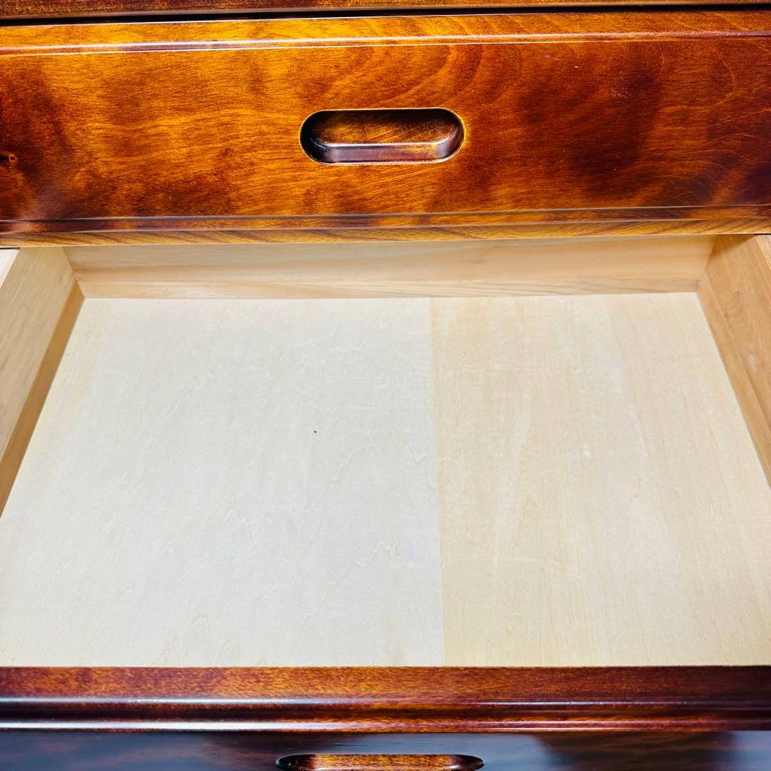 桜の家具 ユーカリ 5段チェスト レトロ ヴィンテージ