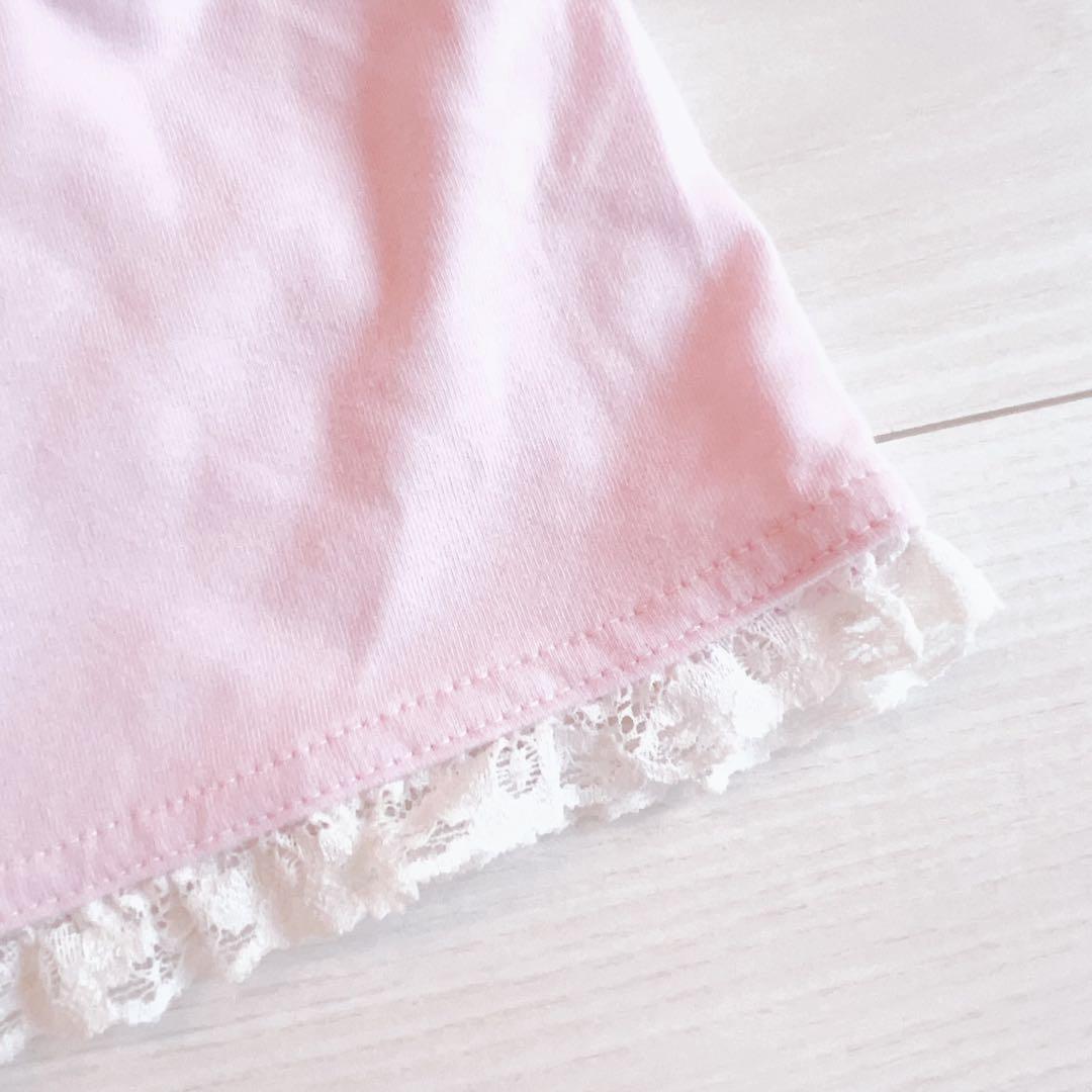 【TRALALA】リズリサ ピンク リボンチャーム トップス