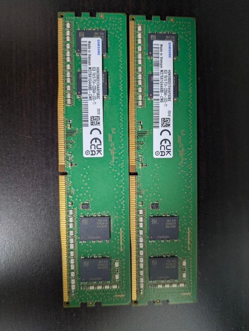 Samsung DDR4 8GB×2 16GB デスクトップ用メモリ