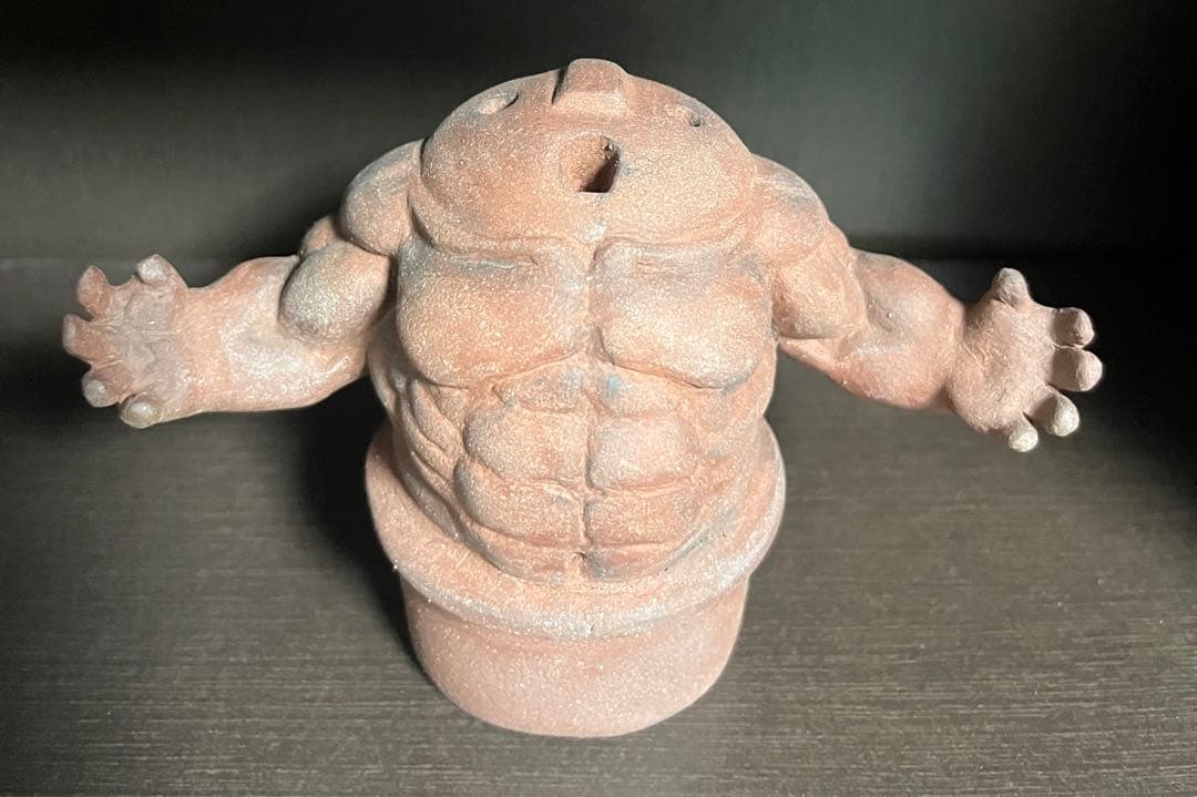 マッチョ埴輪　陶器製　置き物　はにわ　土器