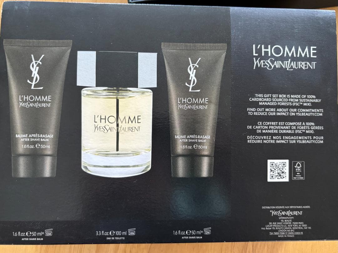 新品未使用・YSLギフトセット｜L’Homme 香水＋アフターシェイブバーム