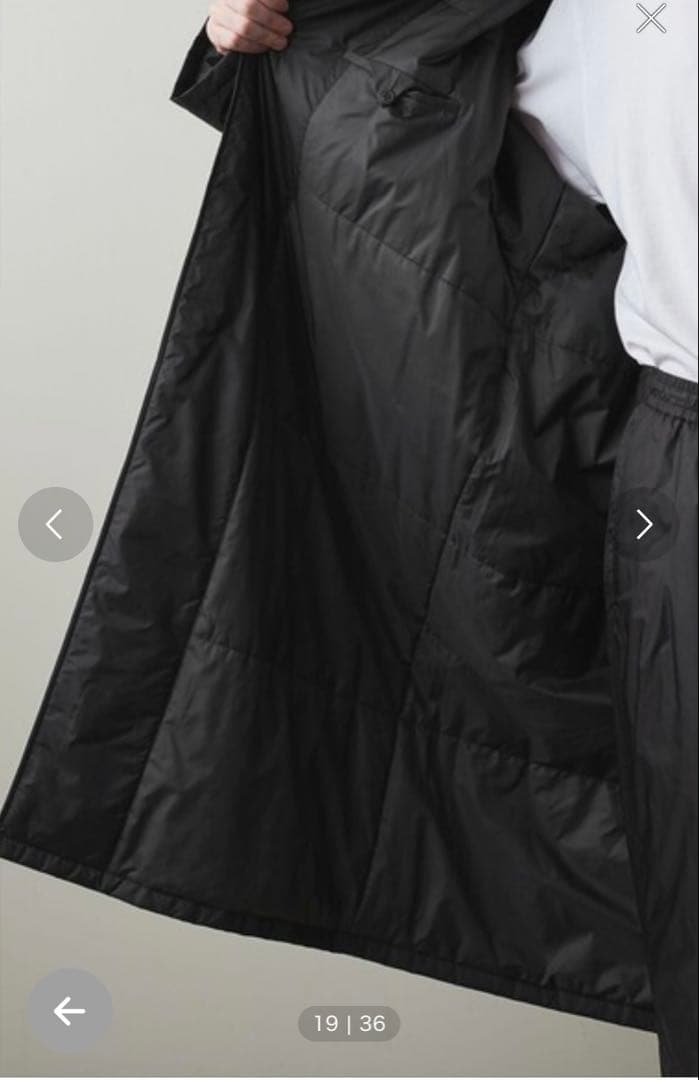 売り切り最終値下げSteven Alan メンズ ブラック コート　PARTEX