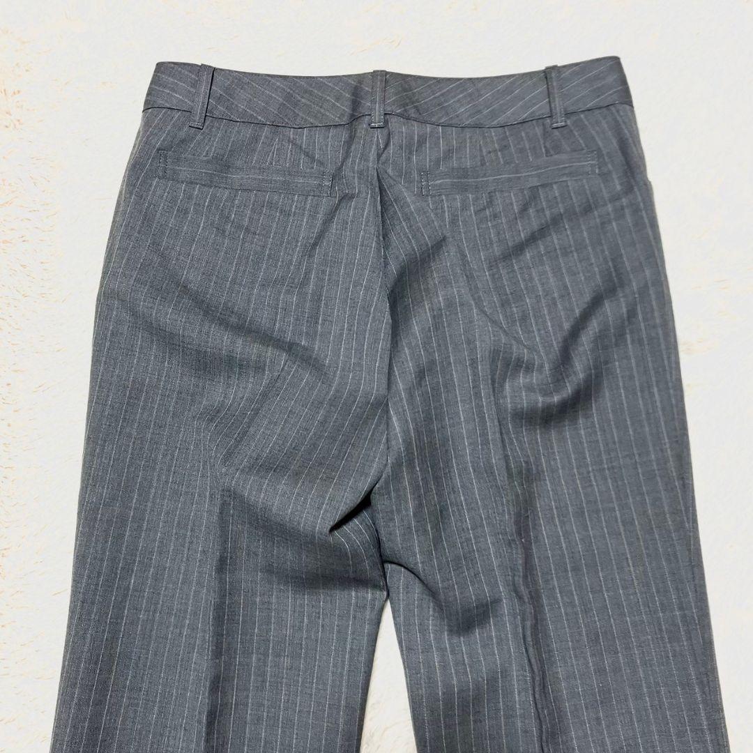 ★極美品★NEWYORKER パンツスーツセットアップ ストライプ モヘヤ 7号