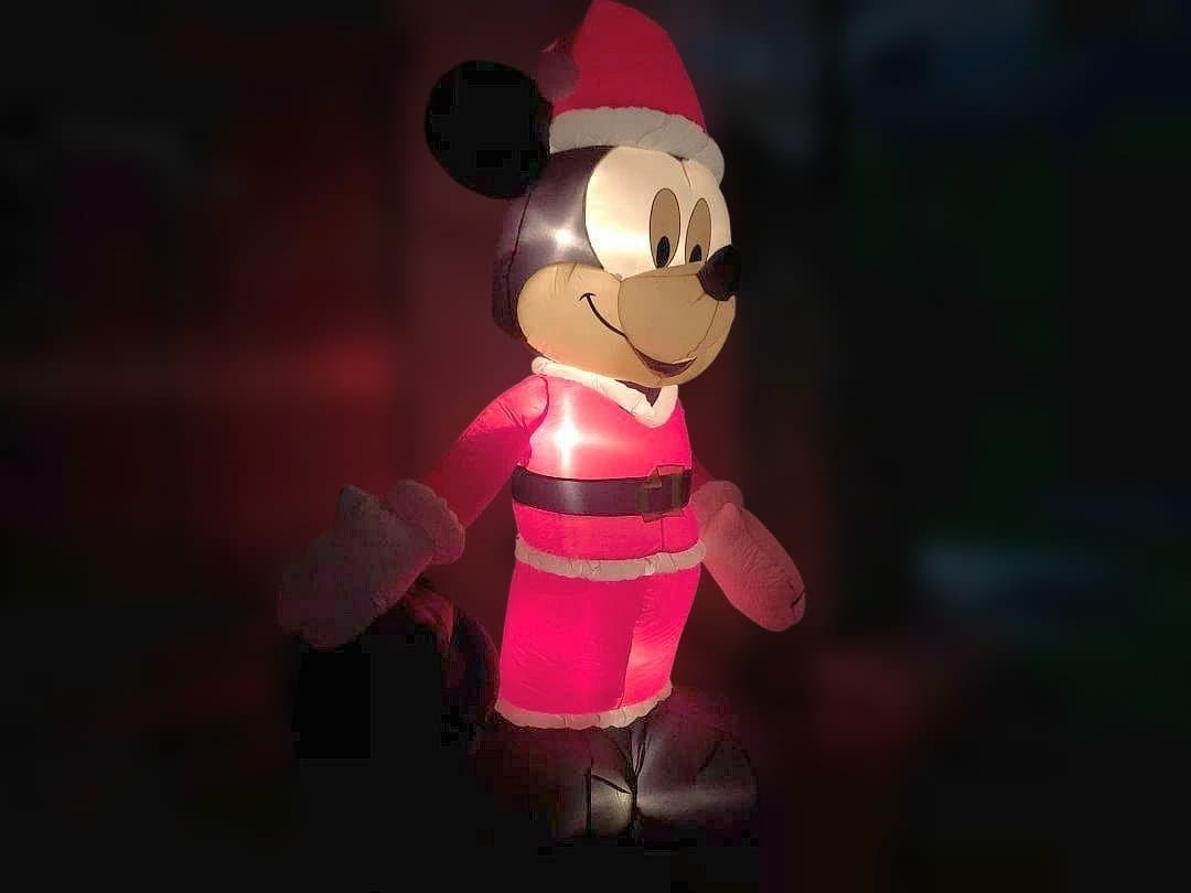 ★ エアー バルーン 電飾 人形 ミッキーマウス サンタ クリスマス Xmas