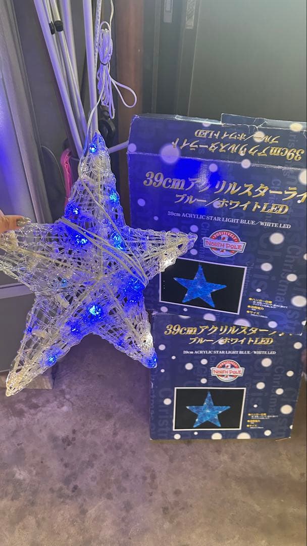 1200円オフ中　アクリルスターライト　イルミネーションクリスマス