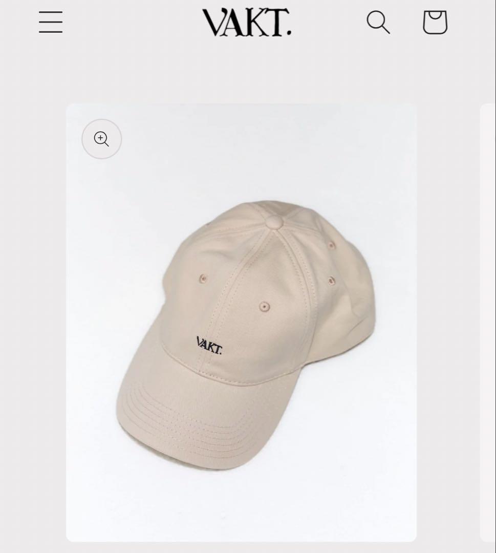 VAKT. CAP I / OFF WHITE バクト　キャップ　ステッカー