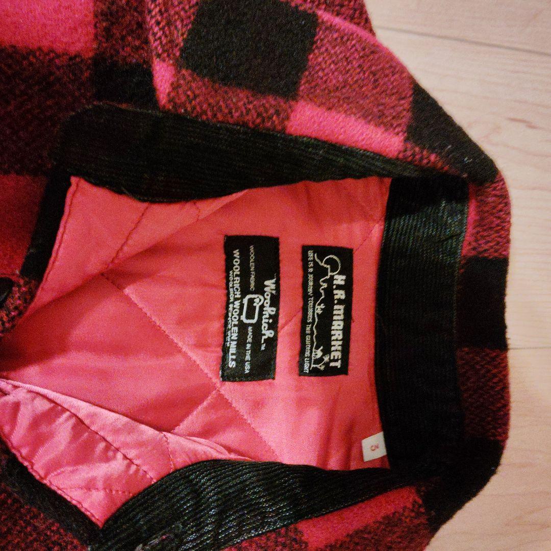 ハリウッドランチマーケット ウールリッチ CPO 中綿 赤/黒 3