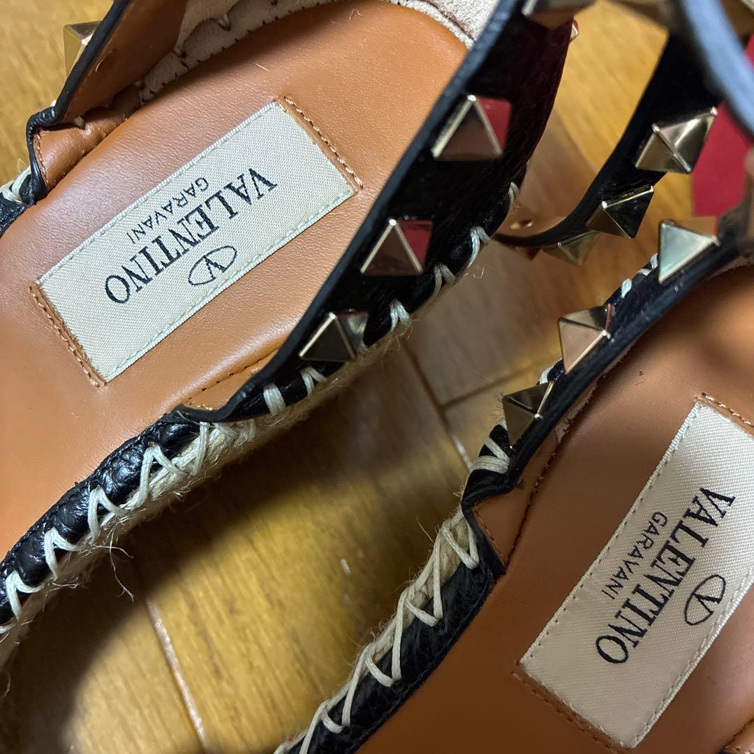 Anne‼️ VALENTINO スタッズ エスパドリーユ ブラック 24