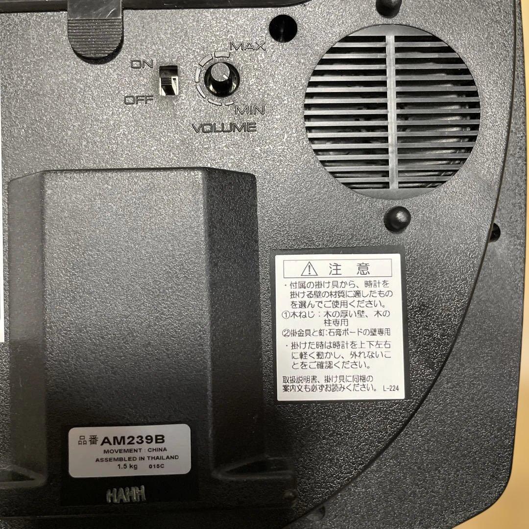 SEIKO 楕円形掛時計 音楽機能付き