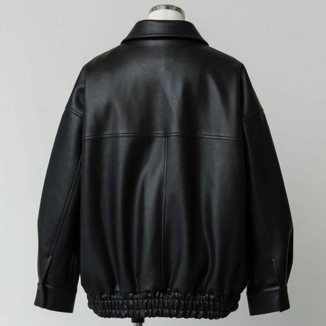 ※タク※【未使用品】crewre フェイクレザージップブルゾン サイズ2