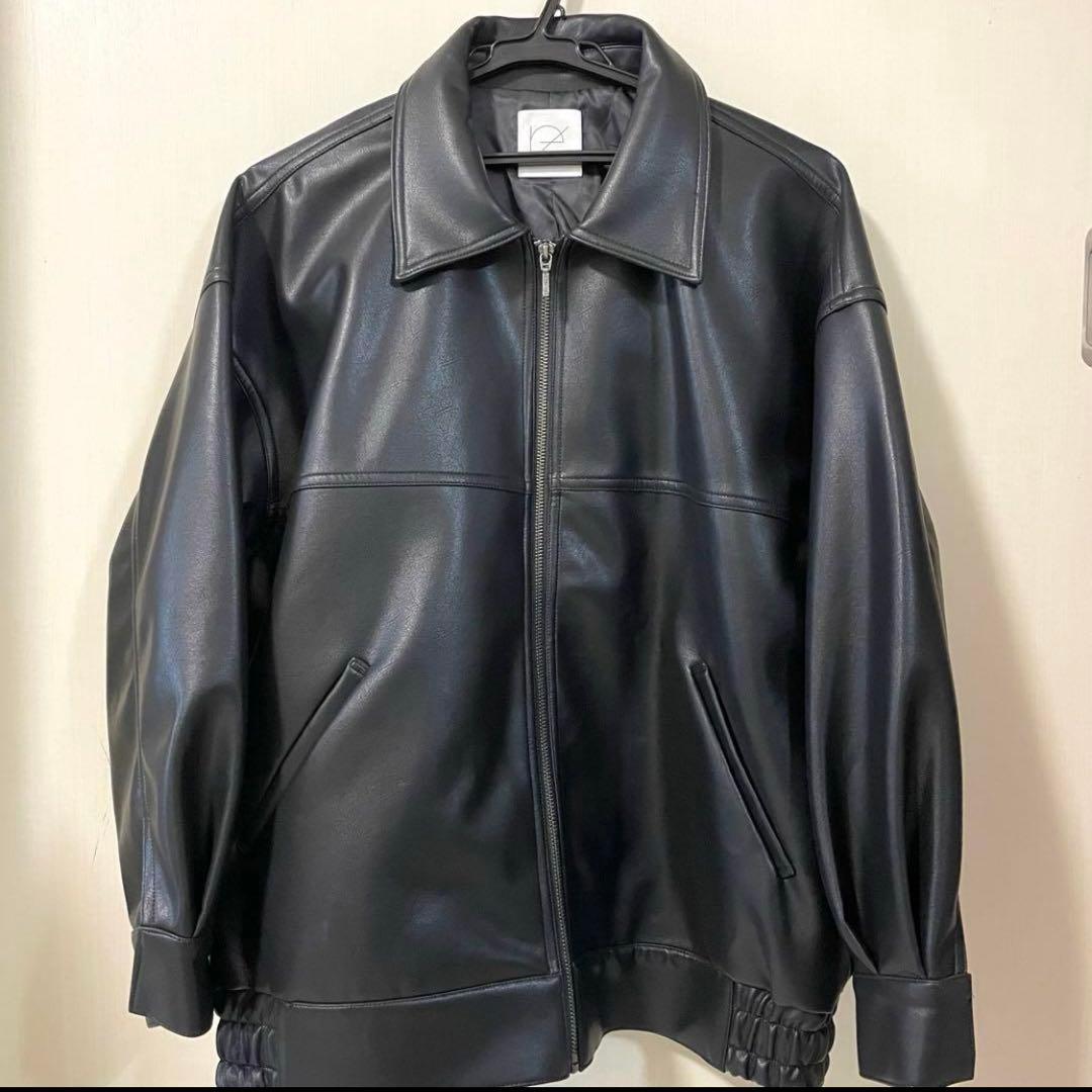 ※タク※【未使用品】crewre フェイクレザージップブルゾン サイズ2