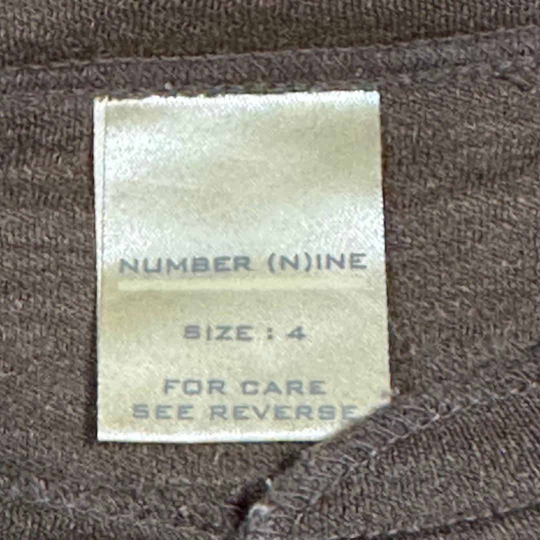 ナンバーナイン2002年ジョージ期ヘンリーネック4 茶色NUMBER(N)INE