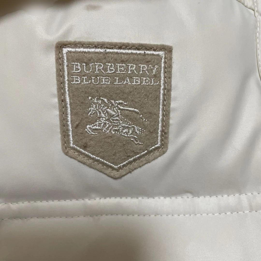 BURBERRY BLUE LABEL ダウンベスト 38 ホワイト