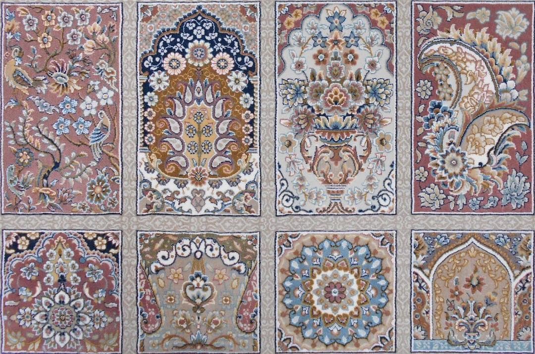 225万ノット、 超高密度織！本場イラン産 絨毯200×250cm‐202051