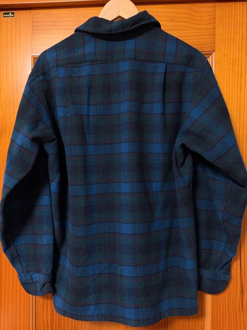 K*U様 70S Pendleton ウールシャツ 青黒チェック
