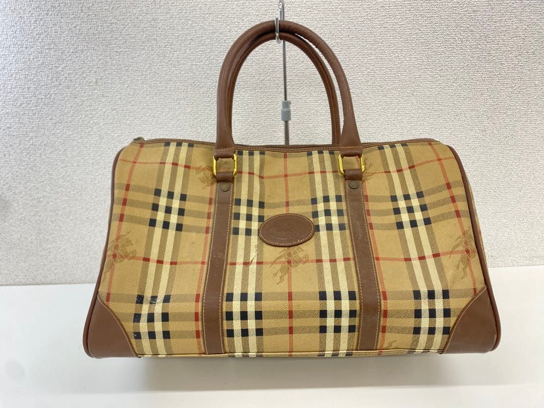BURBERRY バーバリー ノバチェック ボストンバッグ ベージュ