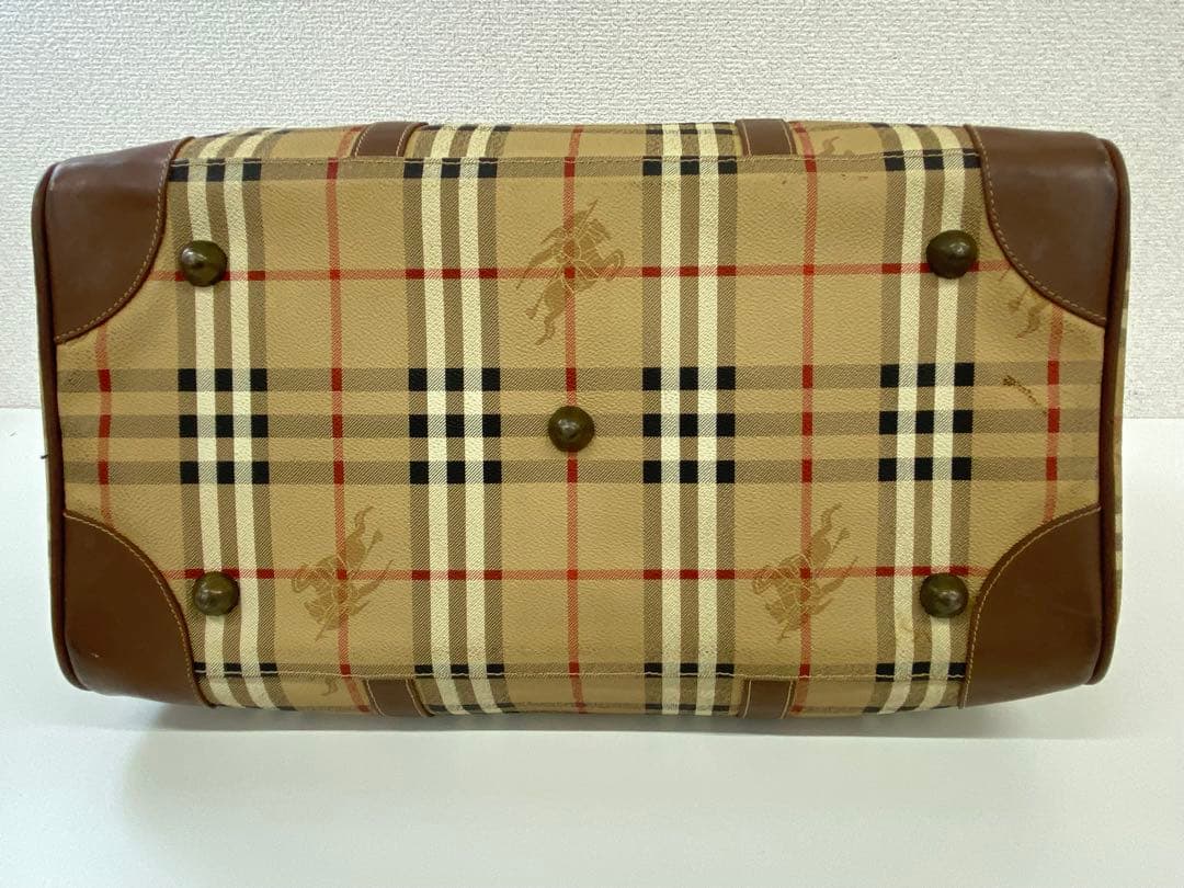 BURBERRY バーバリー ノバチェック ボストンバッグ ベージュ