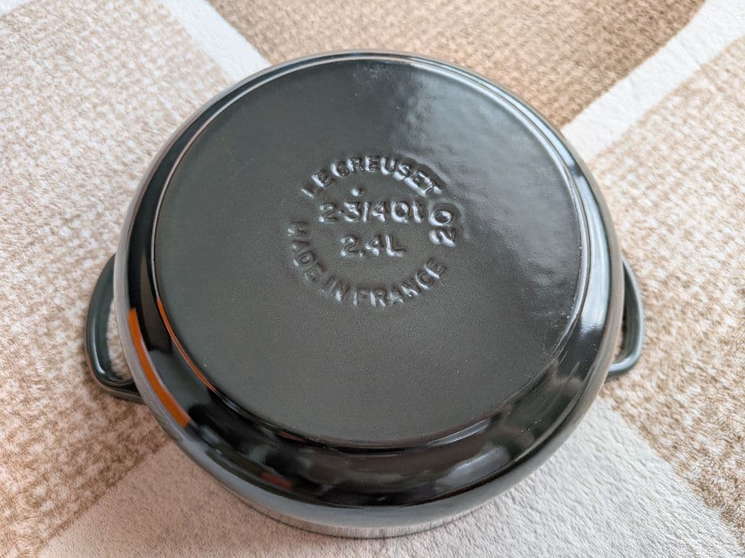 【中古美品】LE CREUSET　ルクルーゼ　ココットロンド　20cm 　タイム