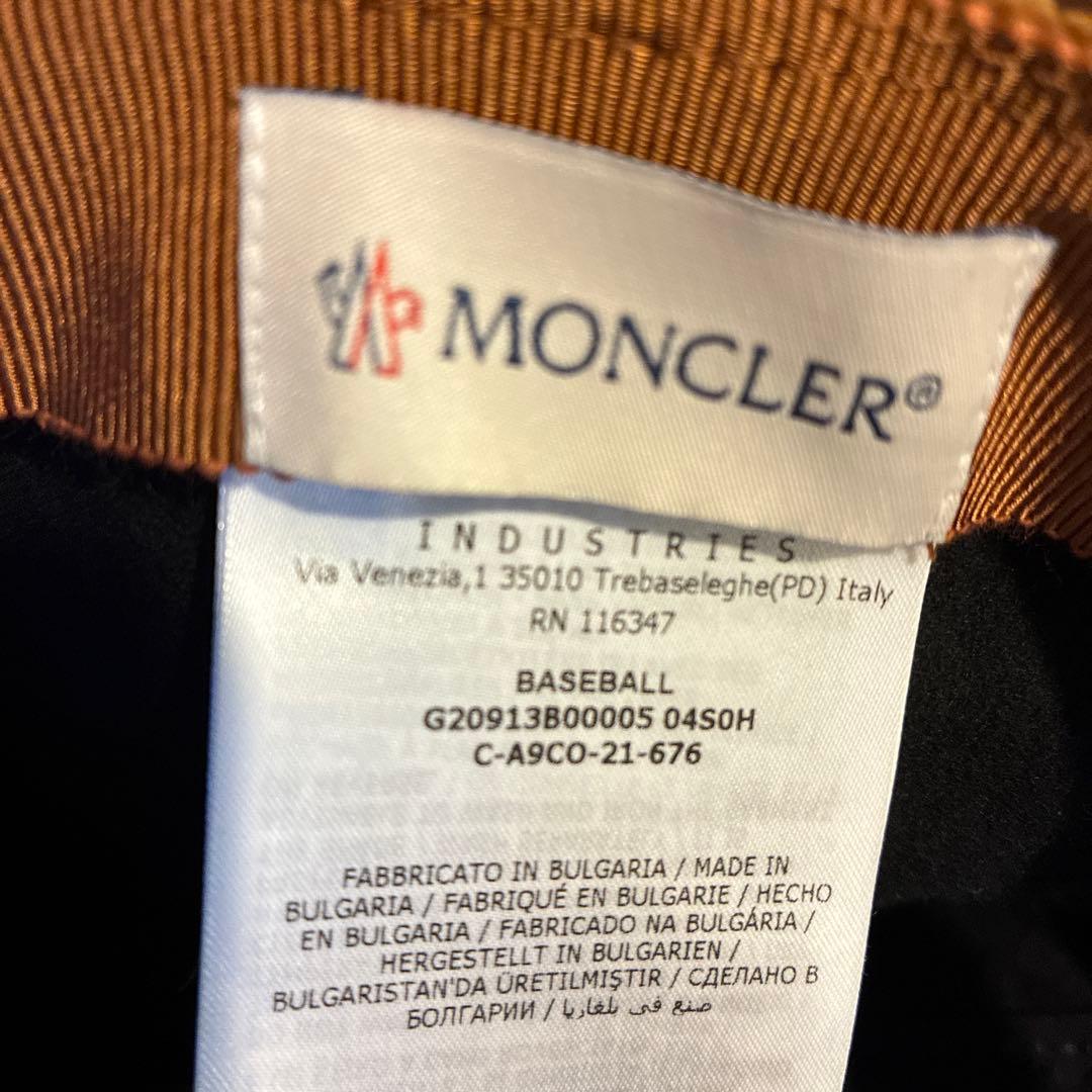 美品！MONCLER コーデュロイキャップ ブラウン