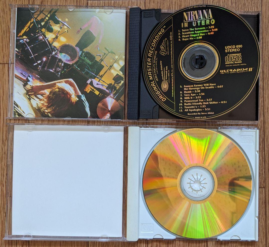 Nirvana In Utero ゴールドディスク
