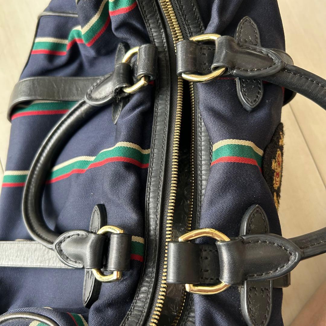 希少 Polo Ralph Lauren 2wayミニボストンバッグ ネイビー