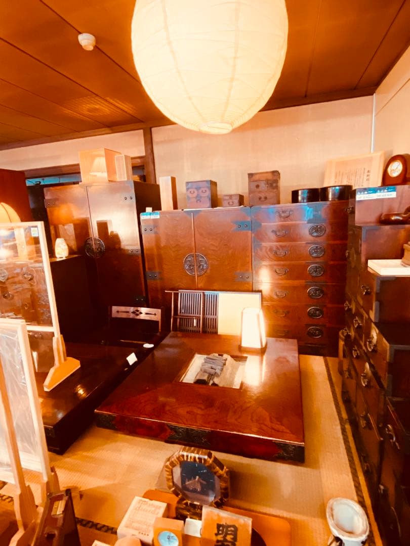 欅の長火鉢座卓　※引き出し付き！　※配送は関東圏までとさせていただきます。