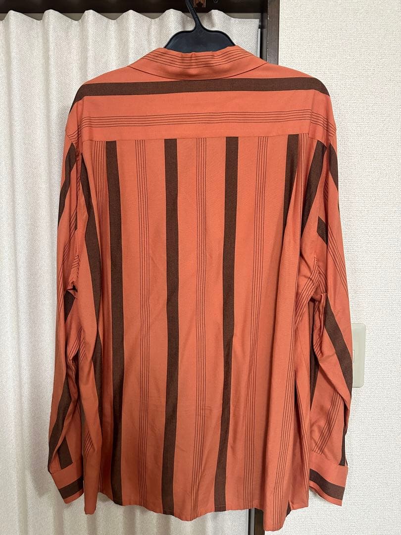 トップス WACKO MARIA STRIPED OPEN COLLAR SHIRT
