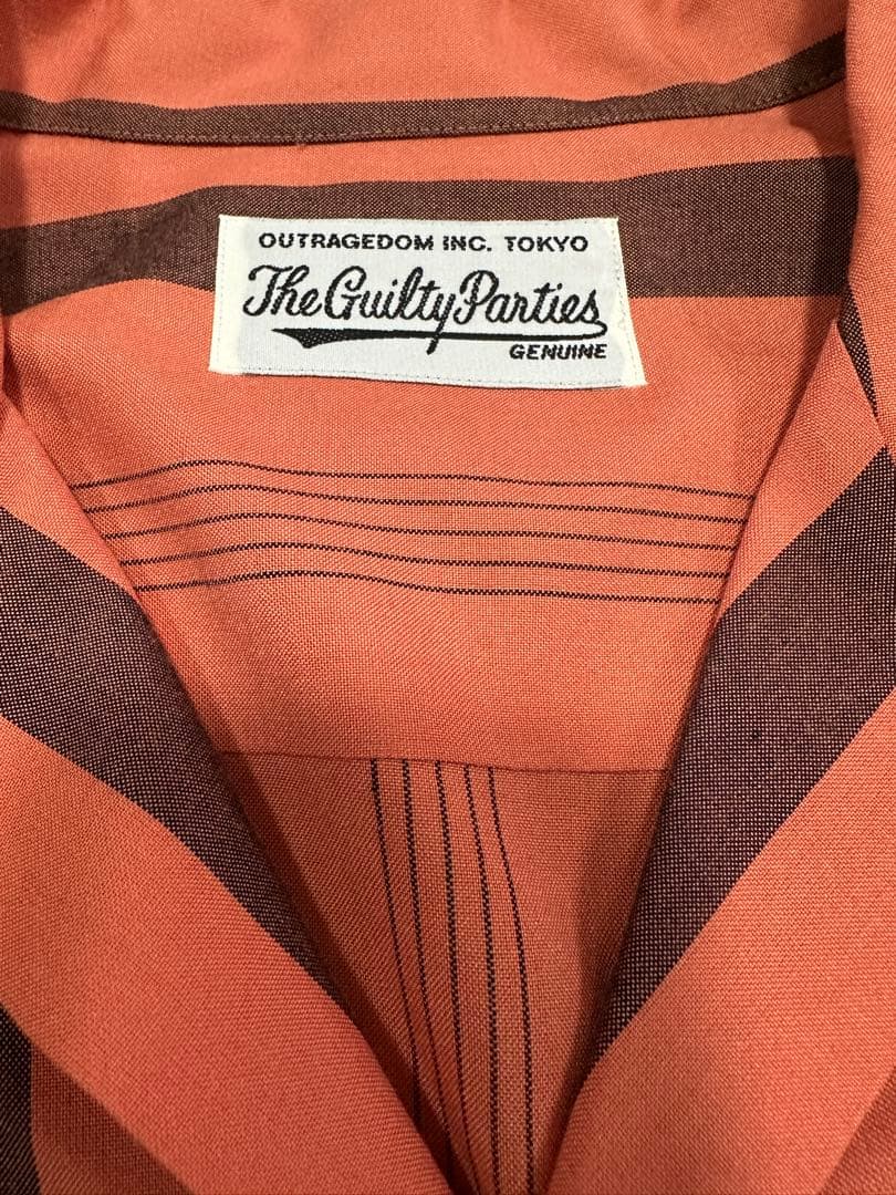 トップス WACKO MARIA STRIPED OPEN COLLAR SHIRT