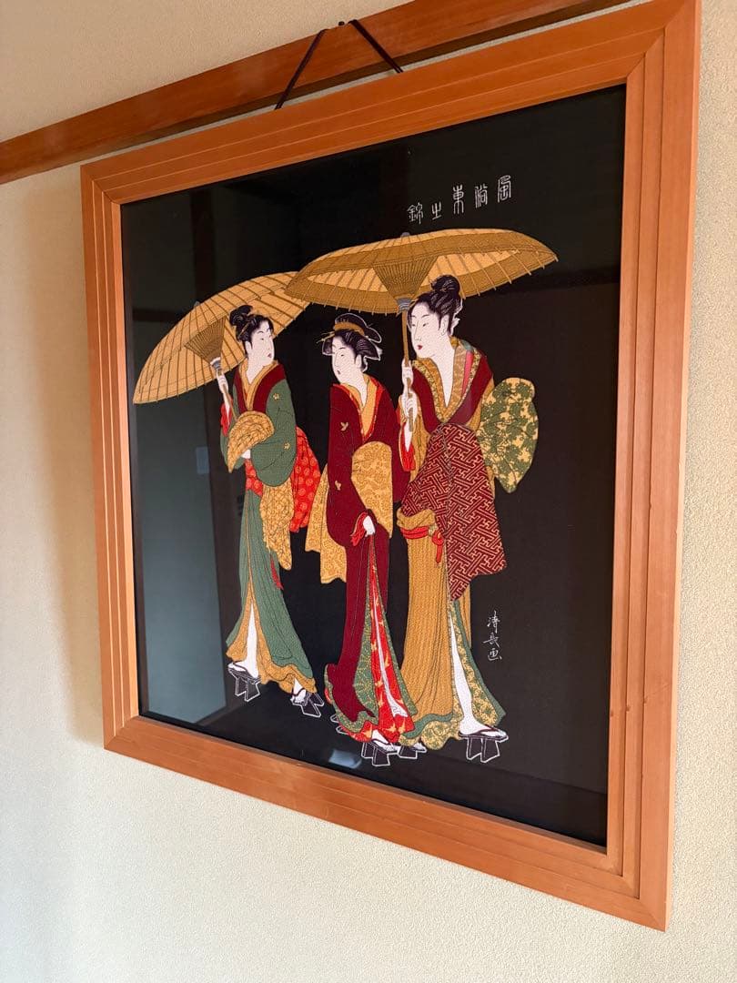 インテリア額ちりめん風呂敷の絵