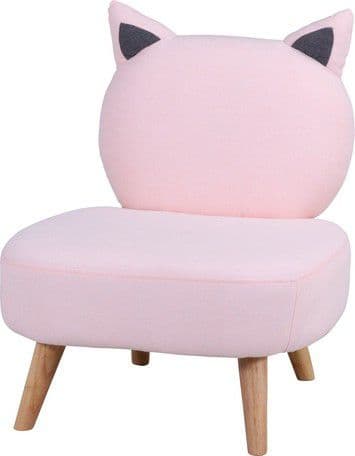 要問合♥️にゃんこ好きお子様へ♥️ネコ　猫　チェア　椅子　座椅子　ピンク　グレー