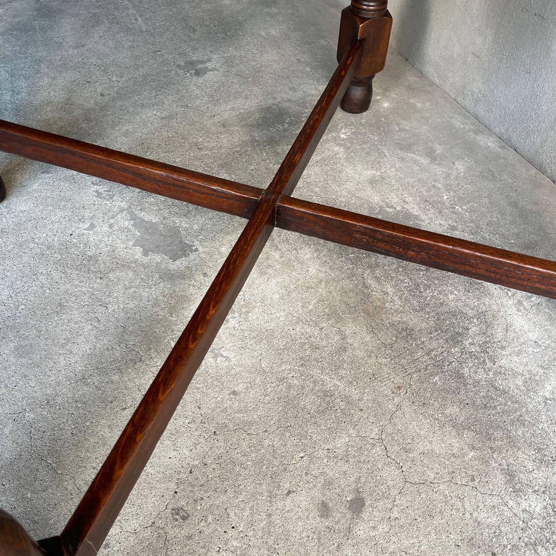 イギリス　オールドアンティーク家具 ドローリーフテーブル 拡張テーブル　オーク