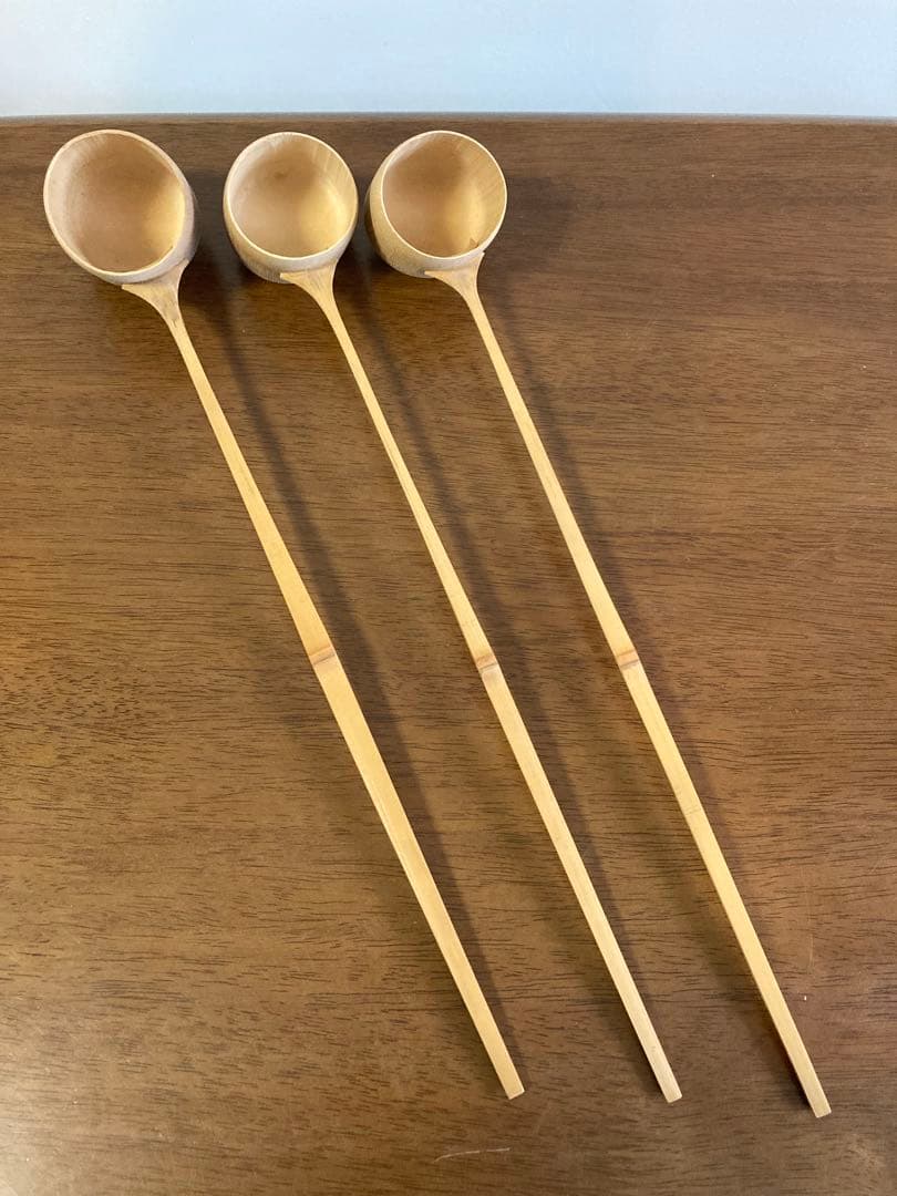 茶道具　柄杓9本　蓋置2個　竹製　セット