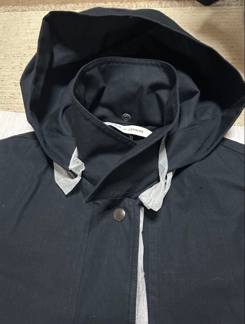 新品未使用品　UNIQLO AND LEMAIRE フーテッドコート　ブラック