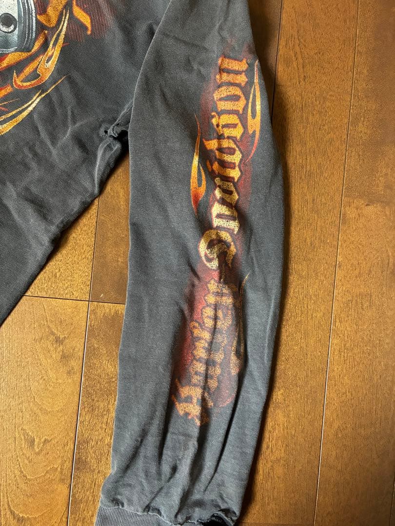 ハーレーダビッドソン ファイヤーパターン ロングtシャツ