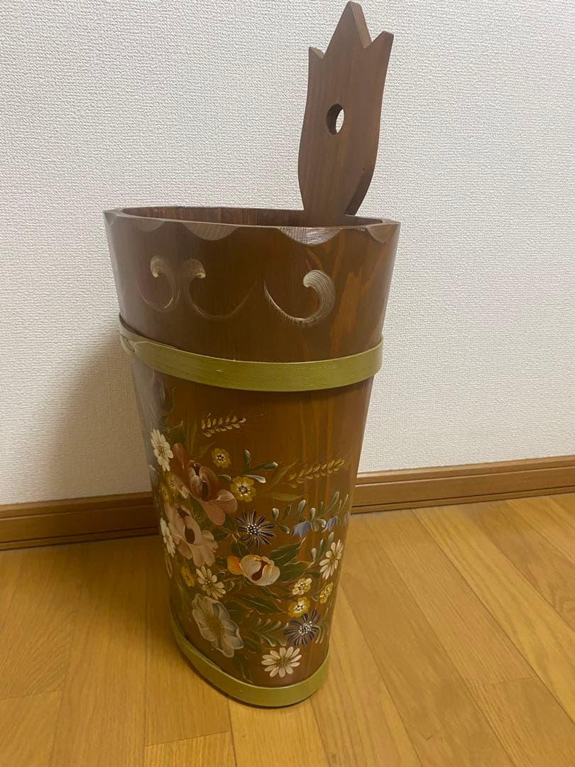 ★トールペイント作品　アンブレラスタンド(傘立て)