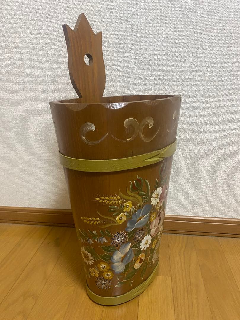 ★トールペイント作品　アンブレラスタンド(傘立て)