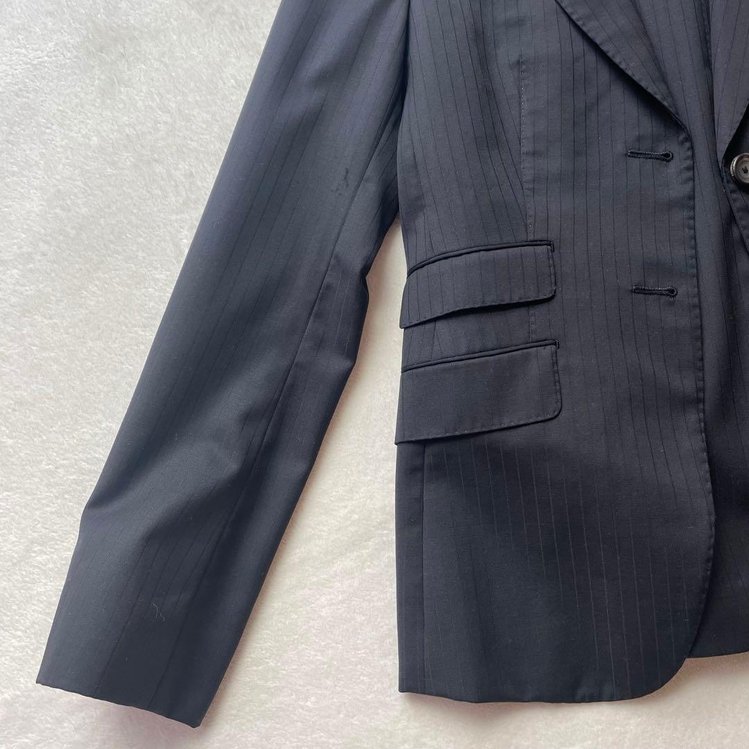 美品✨トゥモローランドコレクション REDA 黒ストライプ パンツスーツ
