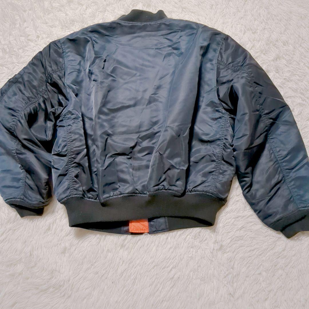 s.sOLD UNIQLOMA-1ジャケット L ブラック オレンジ裏地