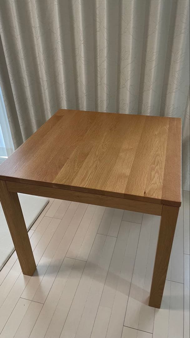 1/3 無印良品 オーク材 ダイニングテーブルのみ　80cm