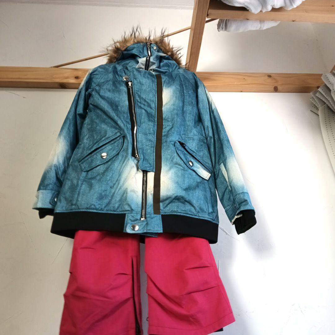 SELECT　GARDEN　スノーボードウェア　ファー付きデニム風　M