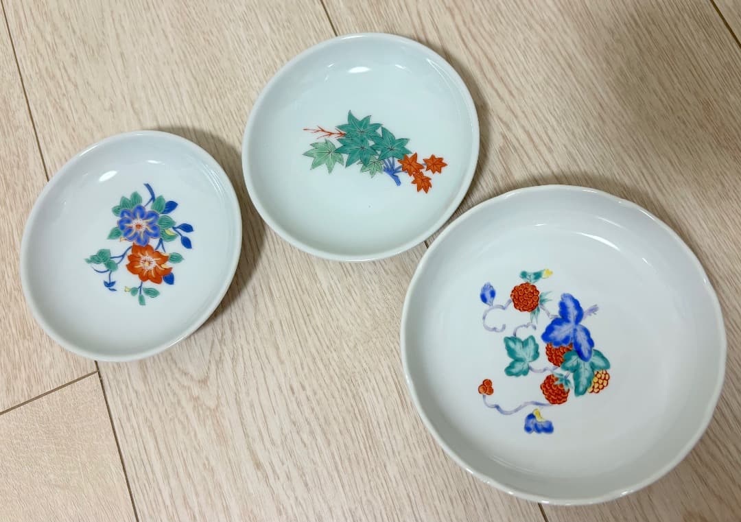 清風窯 八角鉢と茶碗と小皿の5枚セット